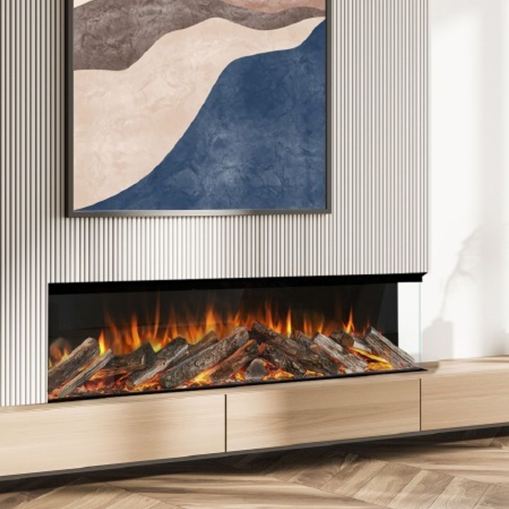 Evonic Volante 1800 Black Edition Electric Fireplace