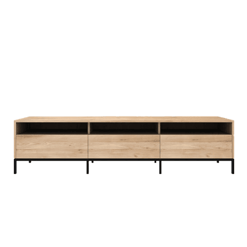 Ethnicraft | Oak Ligna TV Cupboard Black Frame