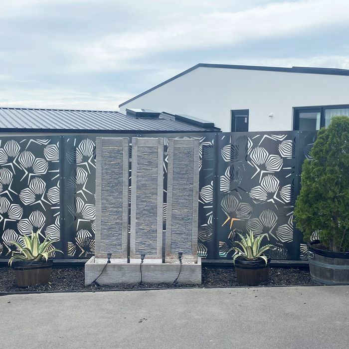 Geometrical Flower Fence Panels