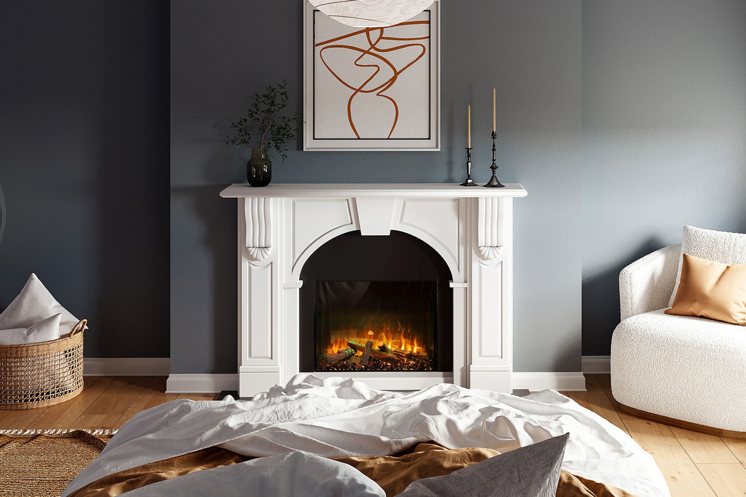 Ambe Square30 Electric Fireplace