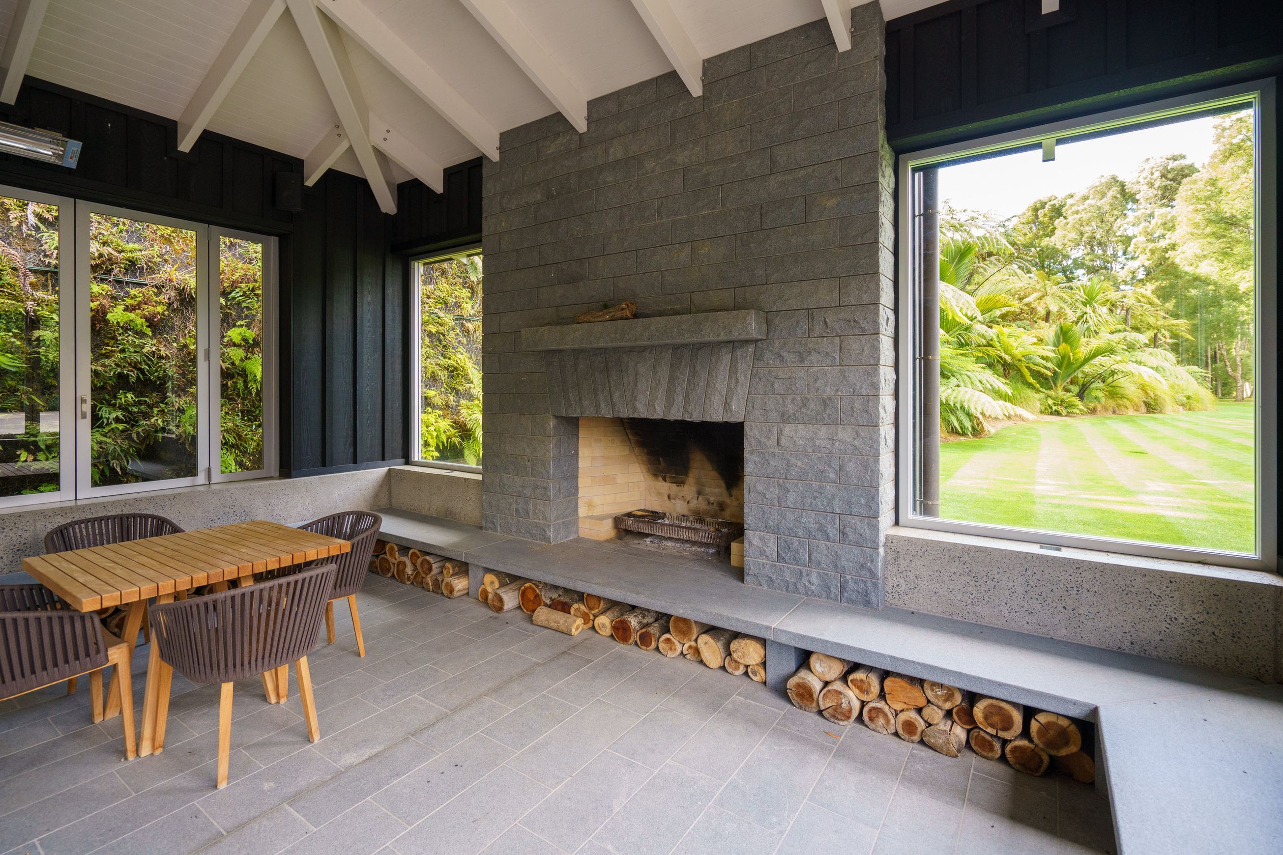 Stone Fireplaces & Chimneys