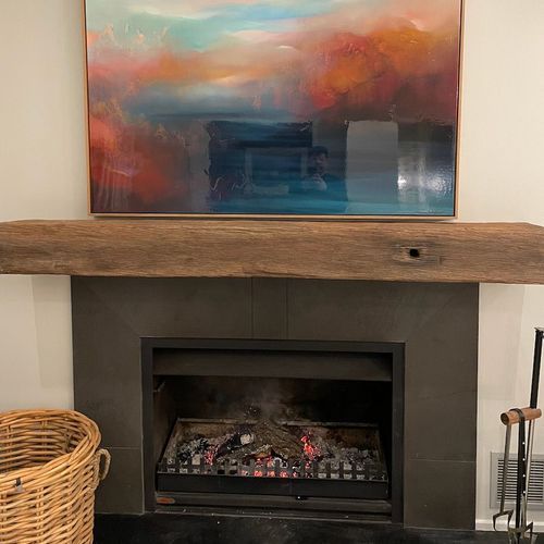 Fire Mantles, Recycled Oak & Hardwood