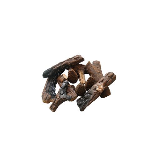 Naked Flame 9 Piece Decorative Fireplace Logs 