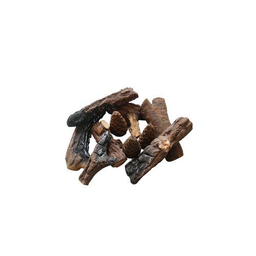Naked Flame 9 Piece Decorative Fireplace Logs 