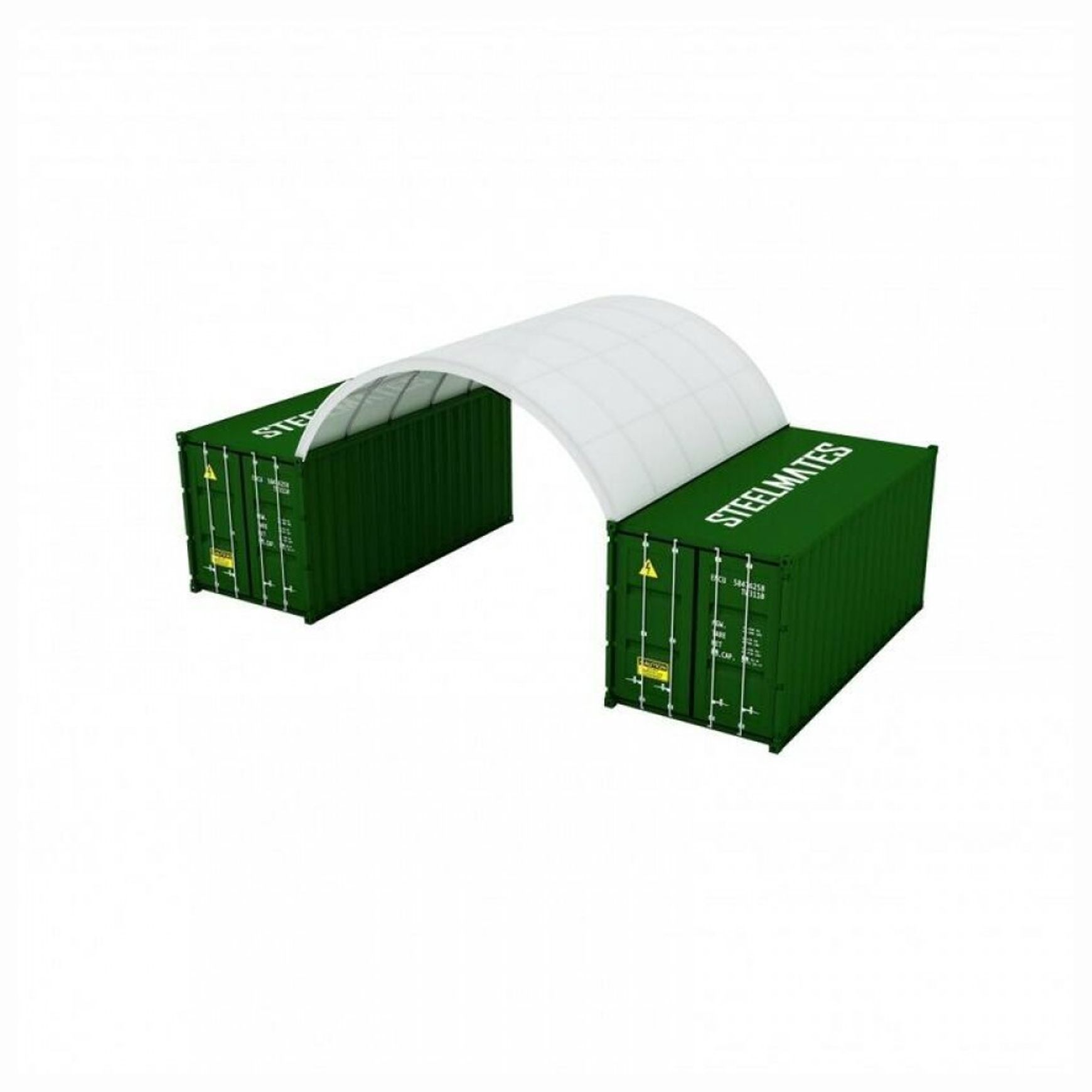 20FT Steel Structure Container Dome Shelter - 8m Length