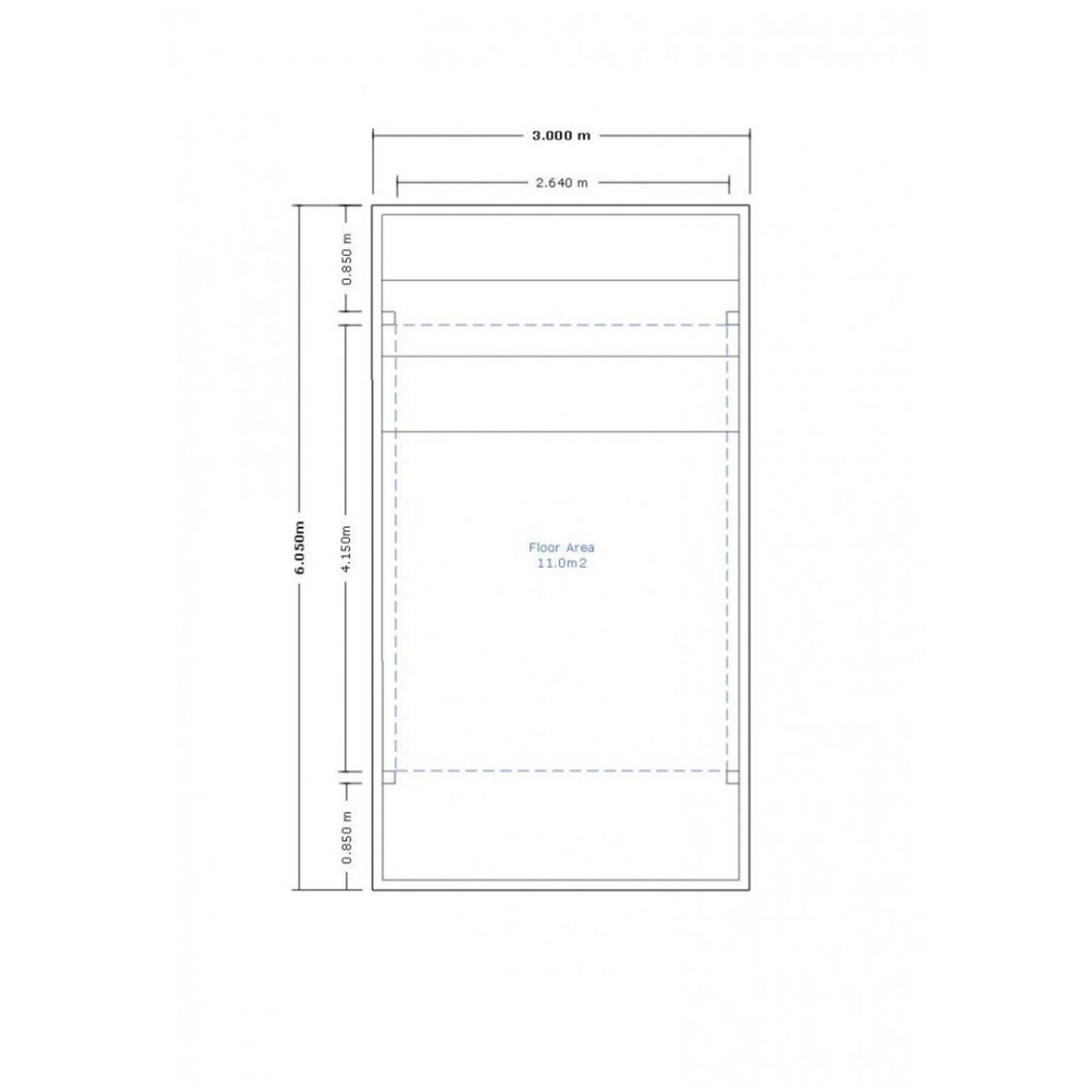 Single Carport 6050(D) x 3000(W)mm