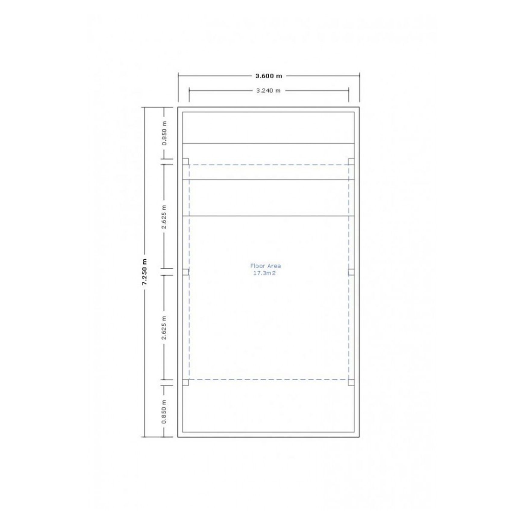 Single Carport 7250(D) x 3600(W)mm