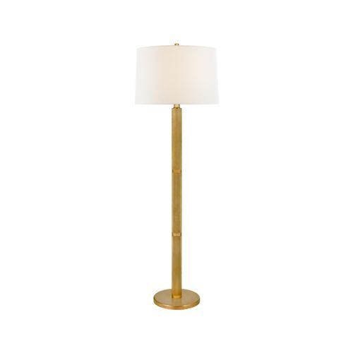 Barrett Large Knurled Floor Lamp – Brass