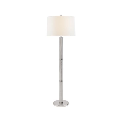 Barrett Large Knurled Floor Lamp – Nickel