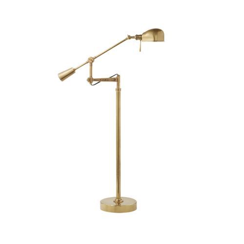 RL ’67 Boom Arm Floor Lamp – Brass