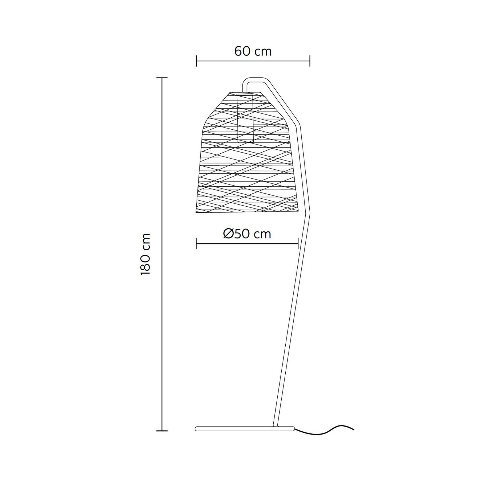 Black Out Outdoor Floor Lamp