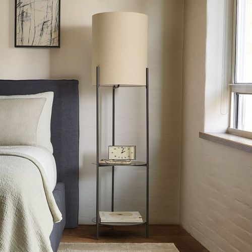 Metal Shelf Floor Lamp