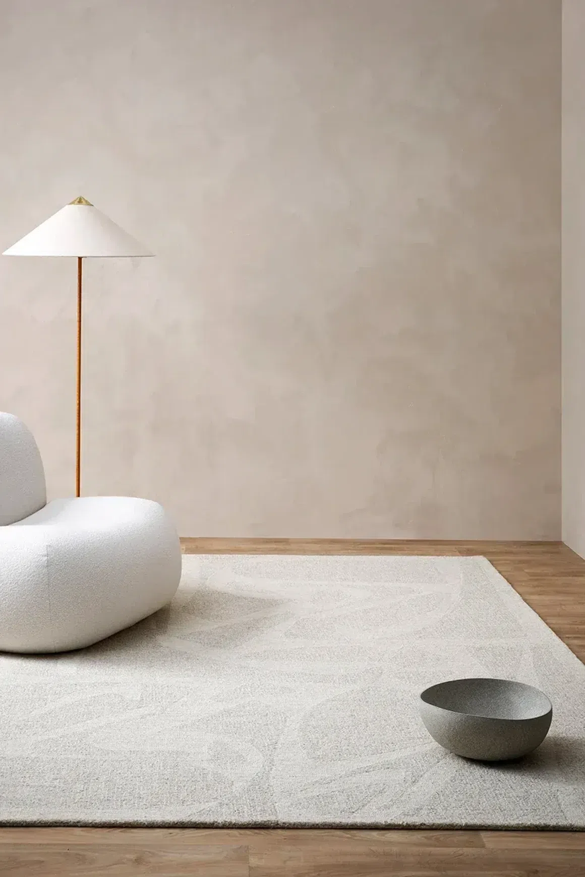 Baya Maya 100% Wool Rug - Oatmeal
