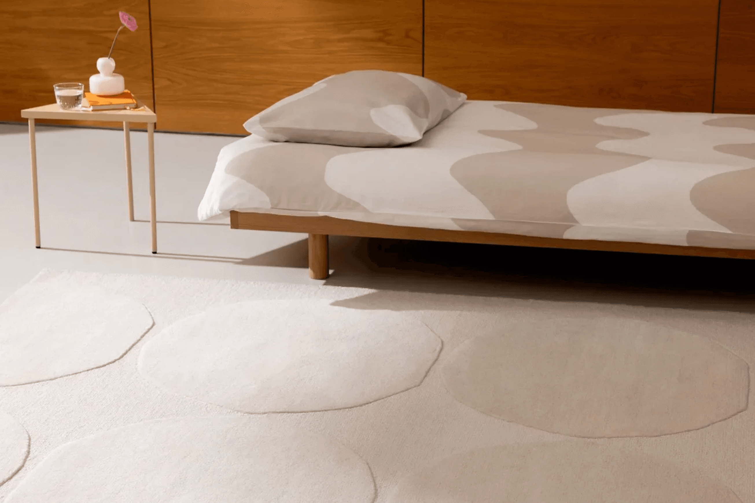 Marimekko Isot Kivet - Natural White | 100% Wool Designer Floor Rug
