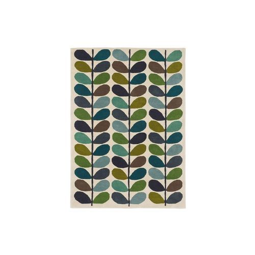 Orla Kiely Multi Stem Rug - Kingfisher | 100% Wool Designer Floor Rug