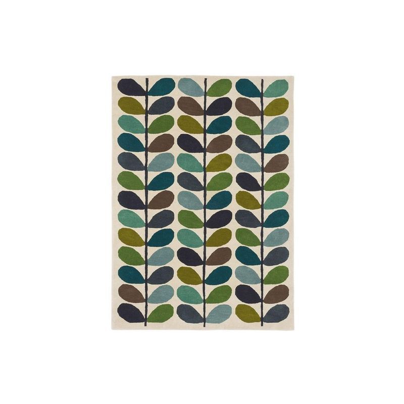 Orla Kiely Multi Stem Rug - Kingfisher | 100% Wool Designer Floor Rug