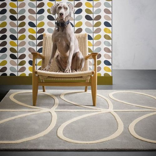 Orla Kiely Giant Linear Stem Grey Floor Rug