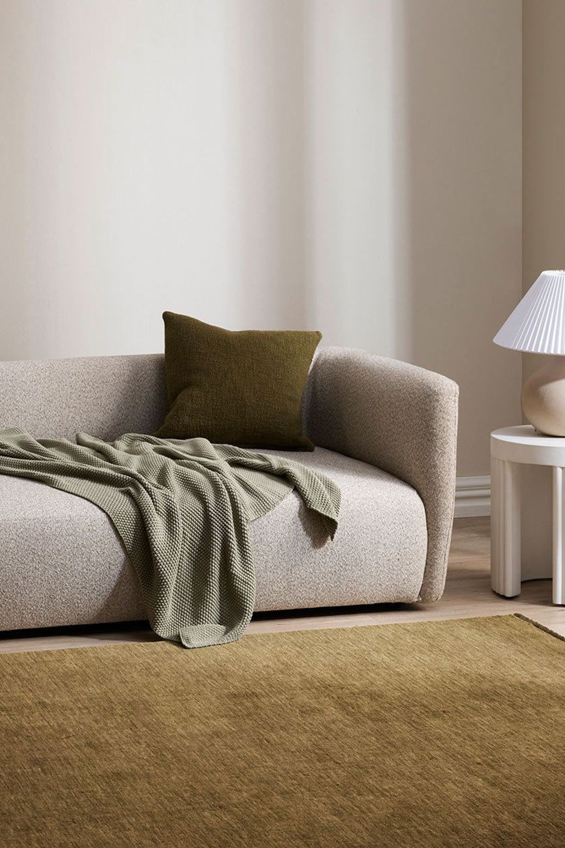Baya Sandringham 100% NZ Wool Rug - Moss