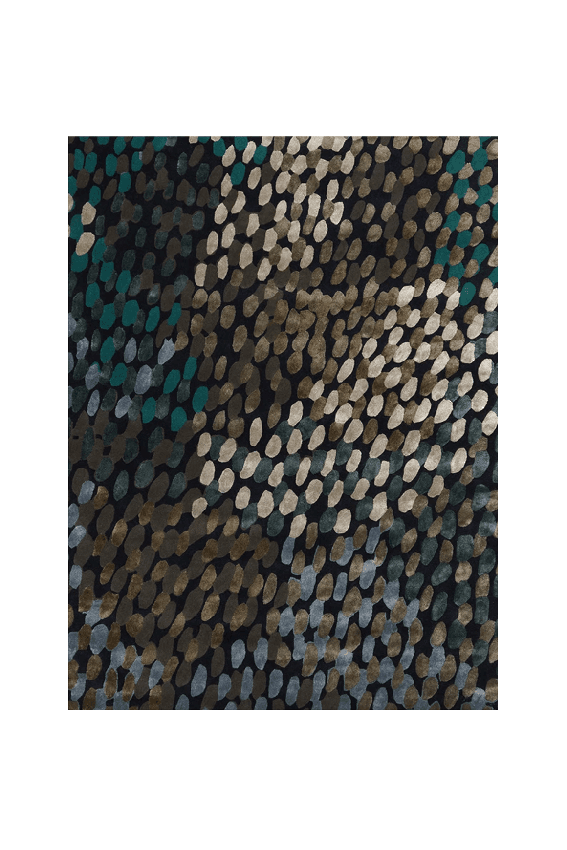 Dotty Deep Blue l  Hand Tufted Rugs