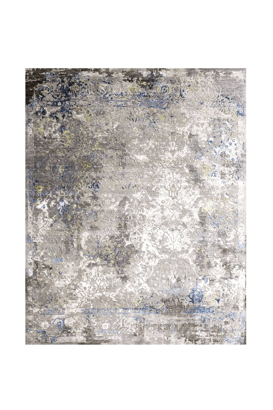 Bensen Grey l  Handknotted Rugs