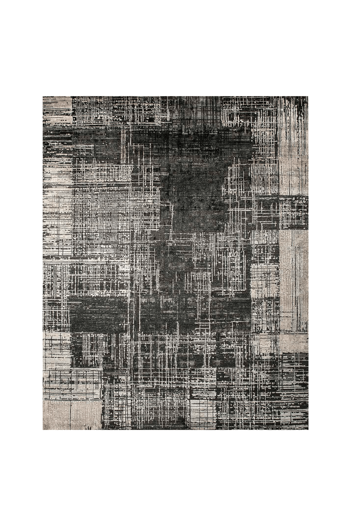 Urban Grey/Black l Handknotted Rugs