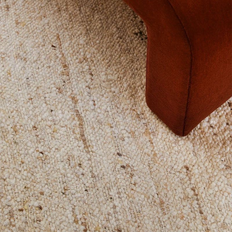 Tribe Home Birch Rug | Natural Undyed Wool Floor Rug