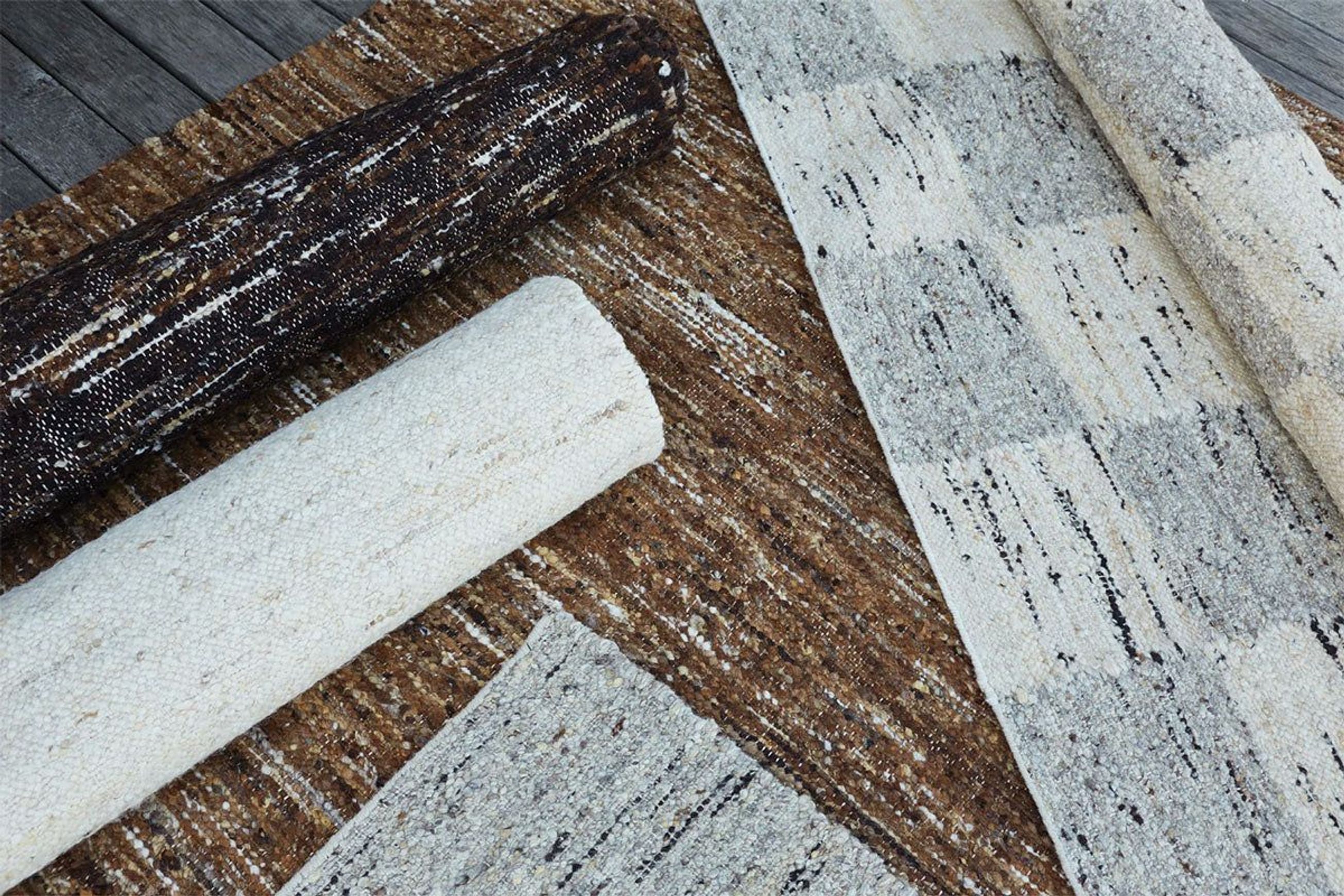 Tribe Home Birch Rug | Natural Undyed Wool Floor Rug