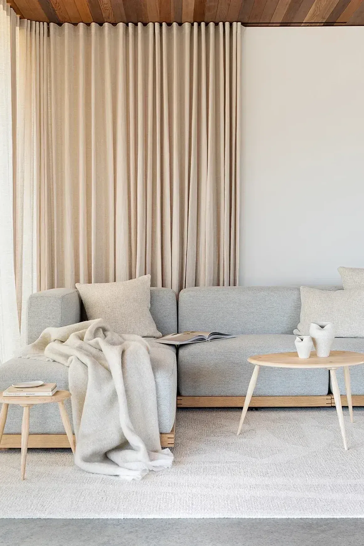 Baya Maya 100% Wool Rug - Oatmeal
