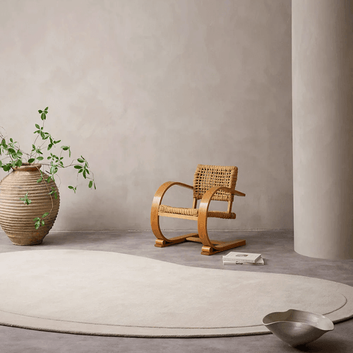 Baya Form 100% Wool Rug - Natural | Curved Form Rug