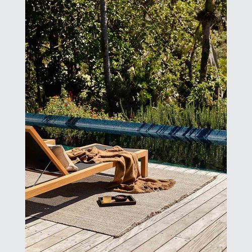 Baya Rhodes Floor Rug - Teak | Indoor or Outdoor