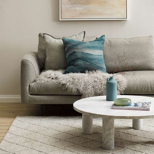 Baya Dakota Handwoven Textured Rug - Silver Birch