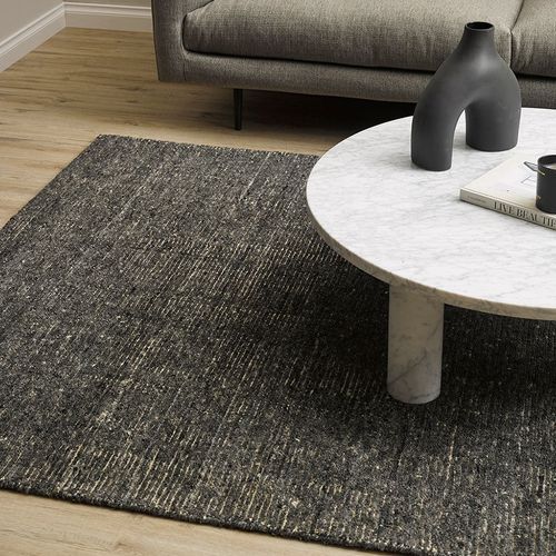 Baya Emmett 100% Wool Floor Rug - Peat