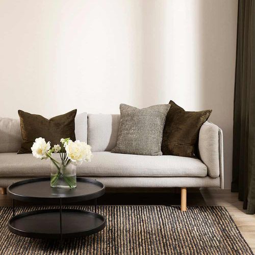 Baya Lima Floor Rug - Charcoal/Natural | Jute and Wool Blend