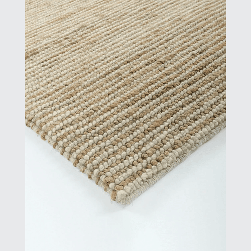 Baya Lima Floor Rug - Sand/Natural | Jute and Wool Blend