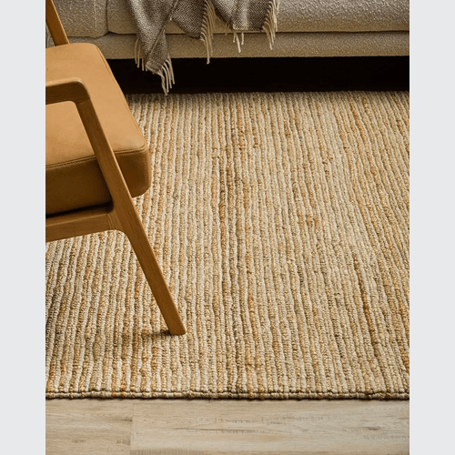 Baya Lima Floor Rug - Sand/Natural | Jute and Wool Blend