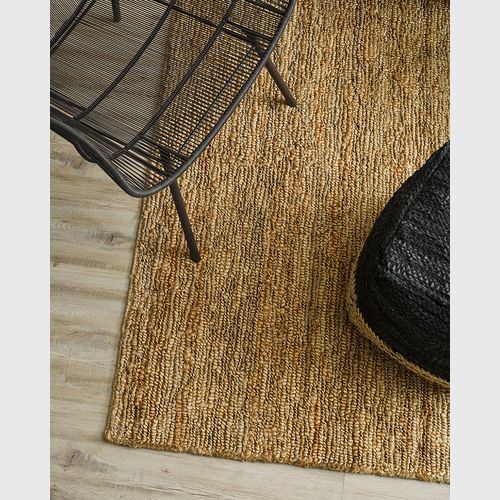 Baya Madagascar 100% Hemp Floor Rug - Natural Brown