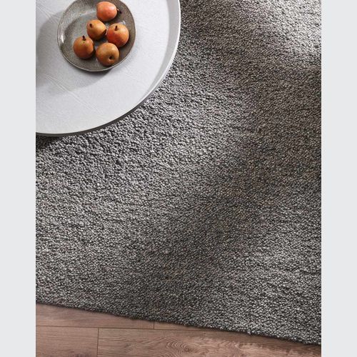 Baya Mt Somers Handwoven 100% Wool Rug - Smoke Grey | 200 x 300cm