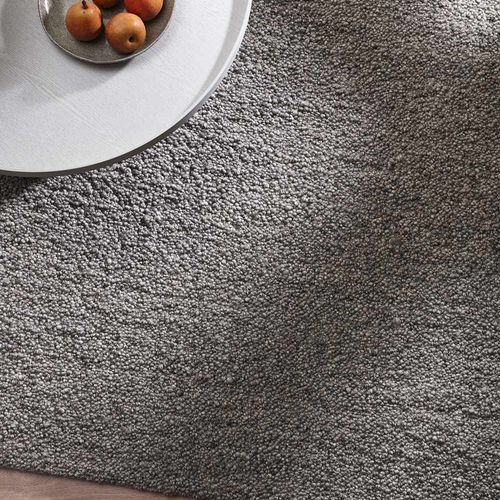 Baya Mt Somers Handwoven 100% Wool Rug - Smoke Grey