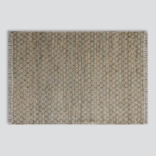 Myra Jute Pattern Rug | Moss Grey