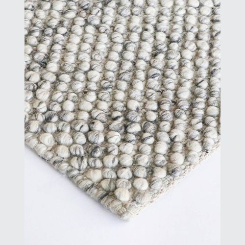 Baya Roxburgh Handwoven Loop Pile Rug - Flint Grey