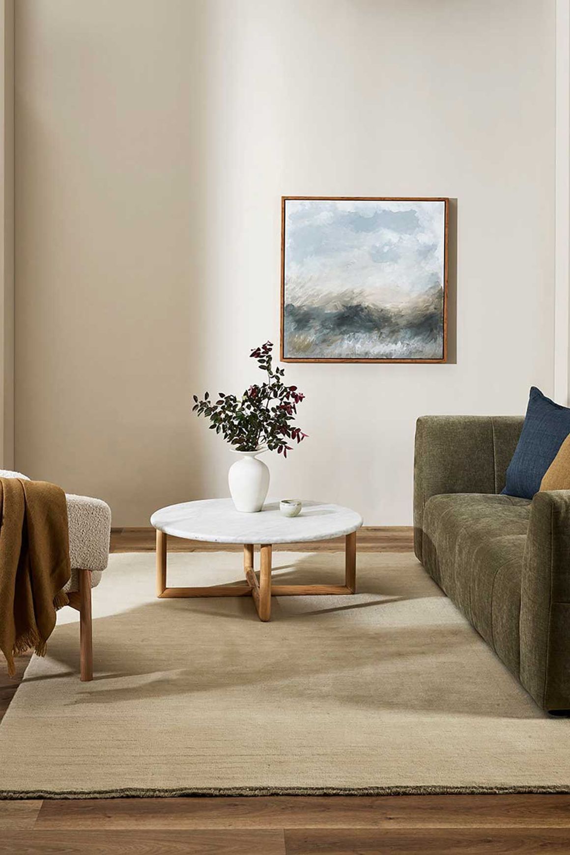 Baya Sandringham 100% NZ Wool Rug - Fog