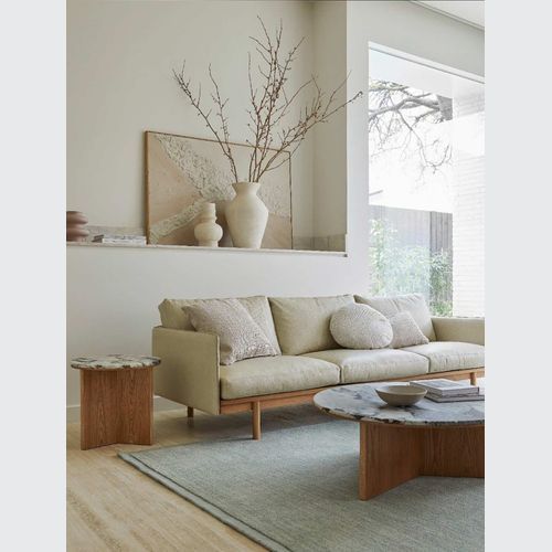 Soren Liv Bower Frame Rug - Seafoam