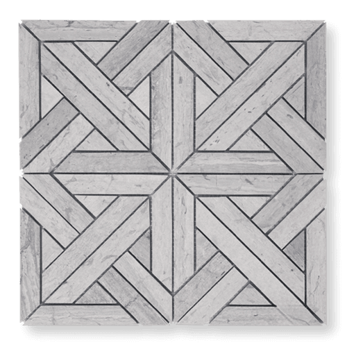 Escher Argento Honed Mosaic