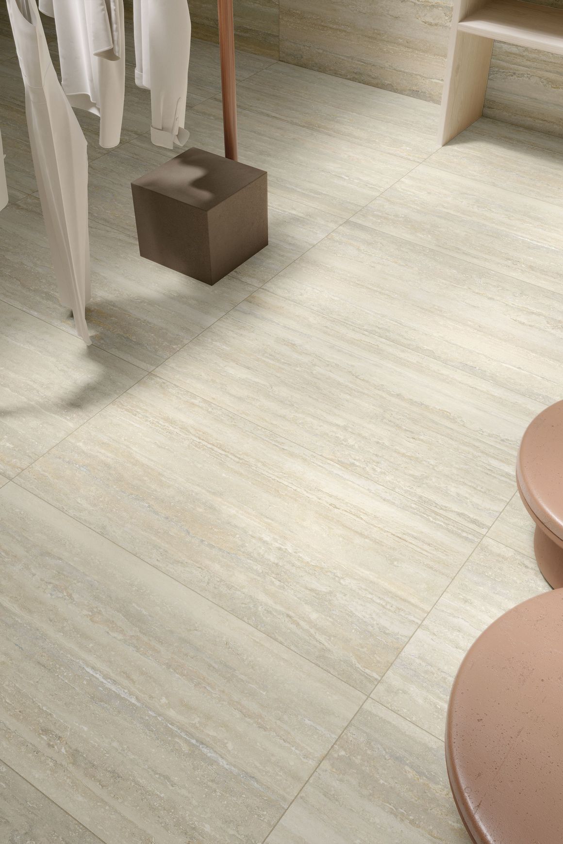 Travertino Vein Cut by MGM | European Porcelain