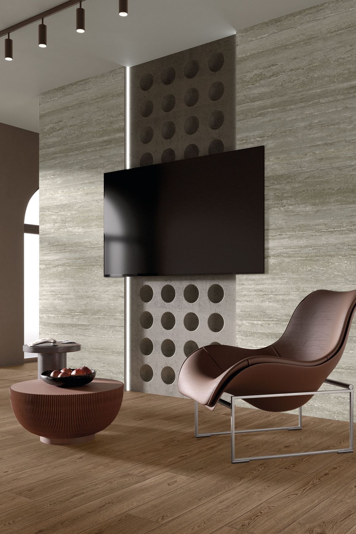 Travertino Vein Cut by MGM | European Porcelain