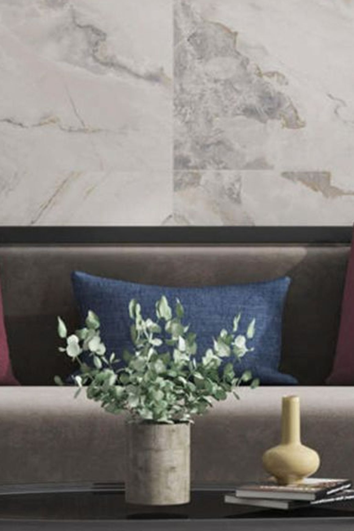 Smoke Stone Polished Porcelain Tile 750x1500