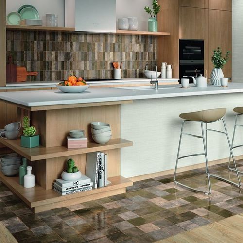 Tennessee Satin Brown Satin Floor & Wall Tiles