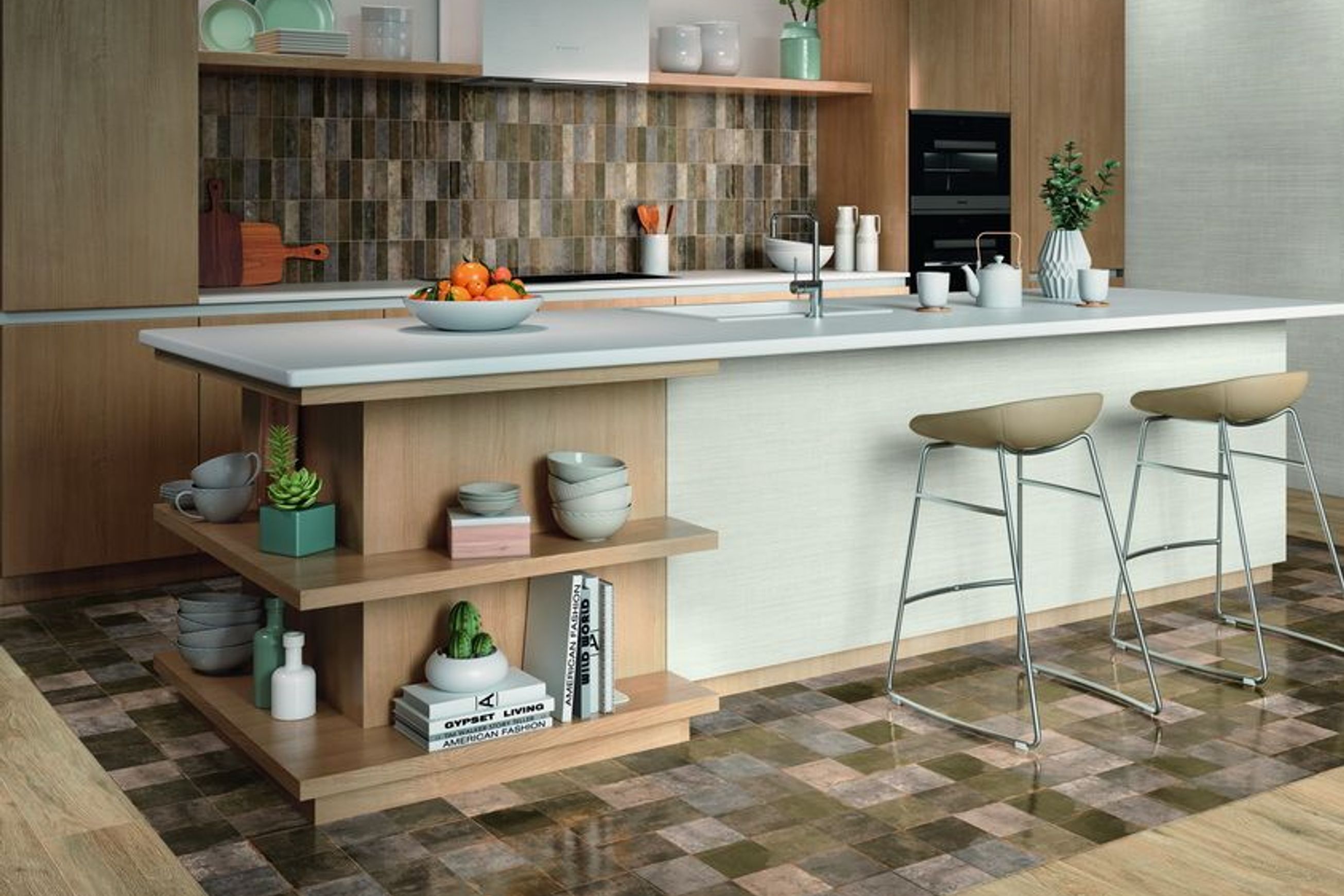 Tennessee Satin Brown Satin Floor & Wall Tiles