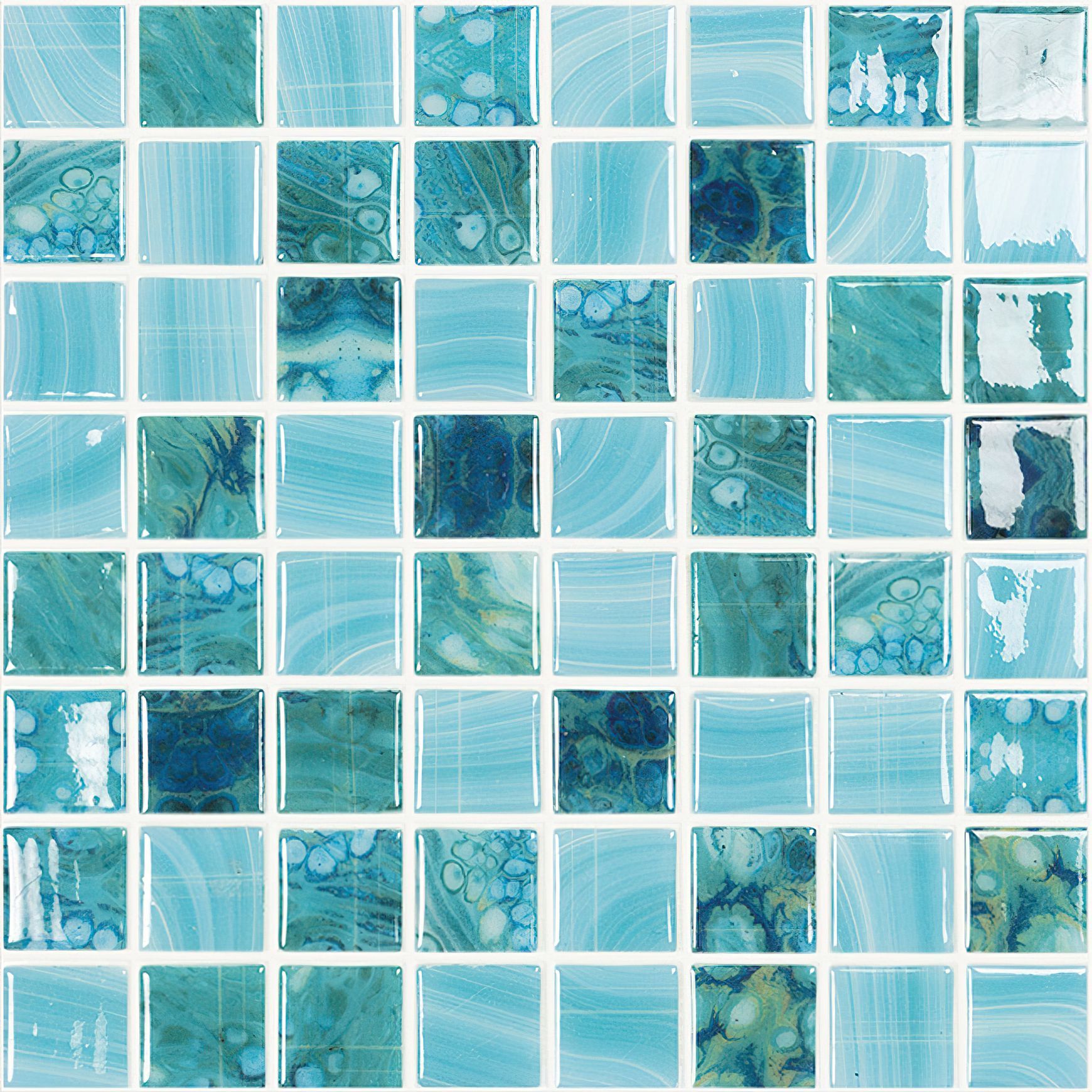 Nature Series Mosaic Pool Tiles