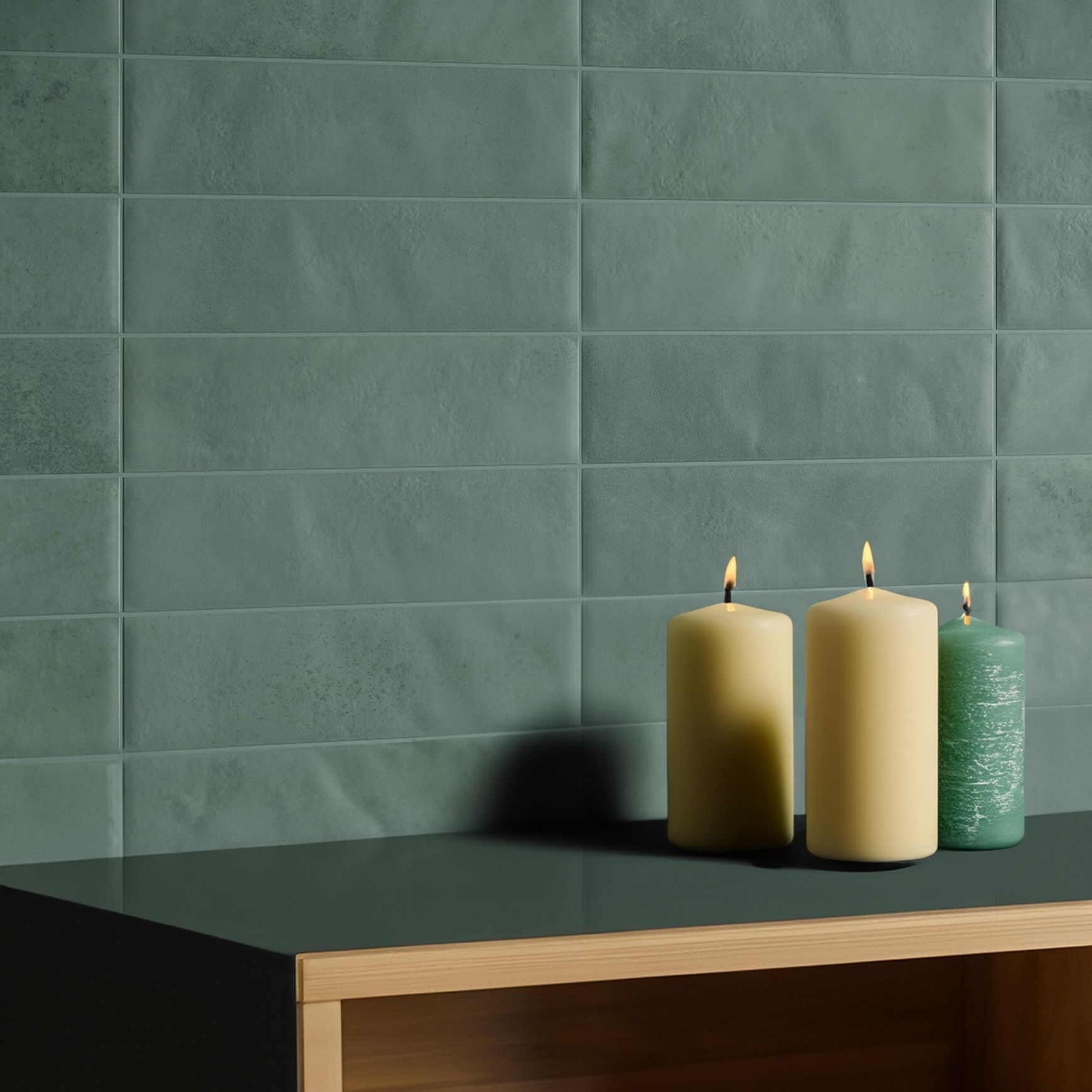 Cinder Verde Scuro | Perini Tiles